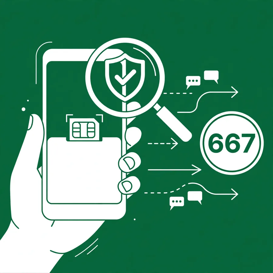 Check the SIM in your hand via 667 infographic