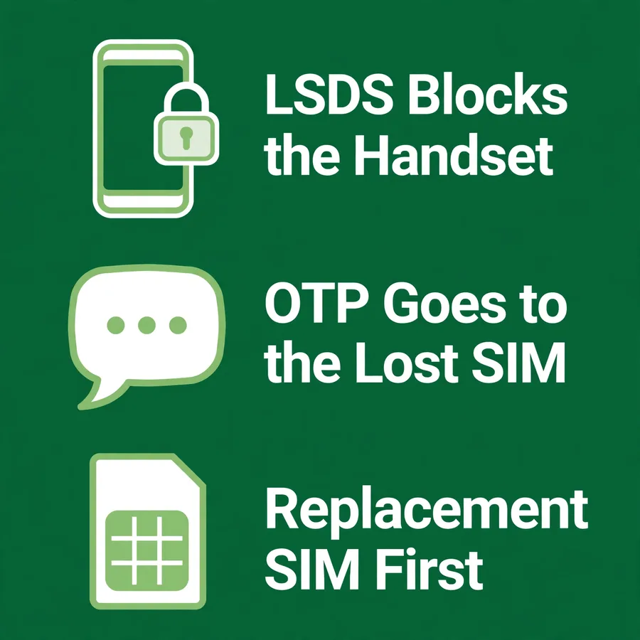 PTA LSDS infographic: block the handset after replacing the SIM