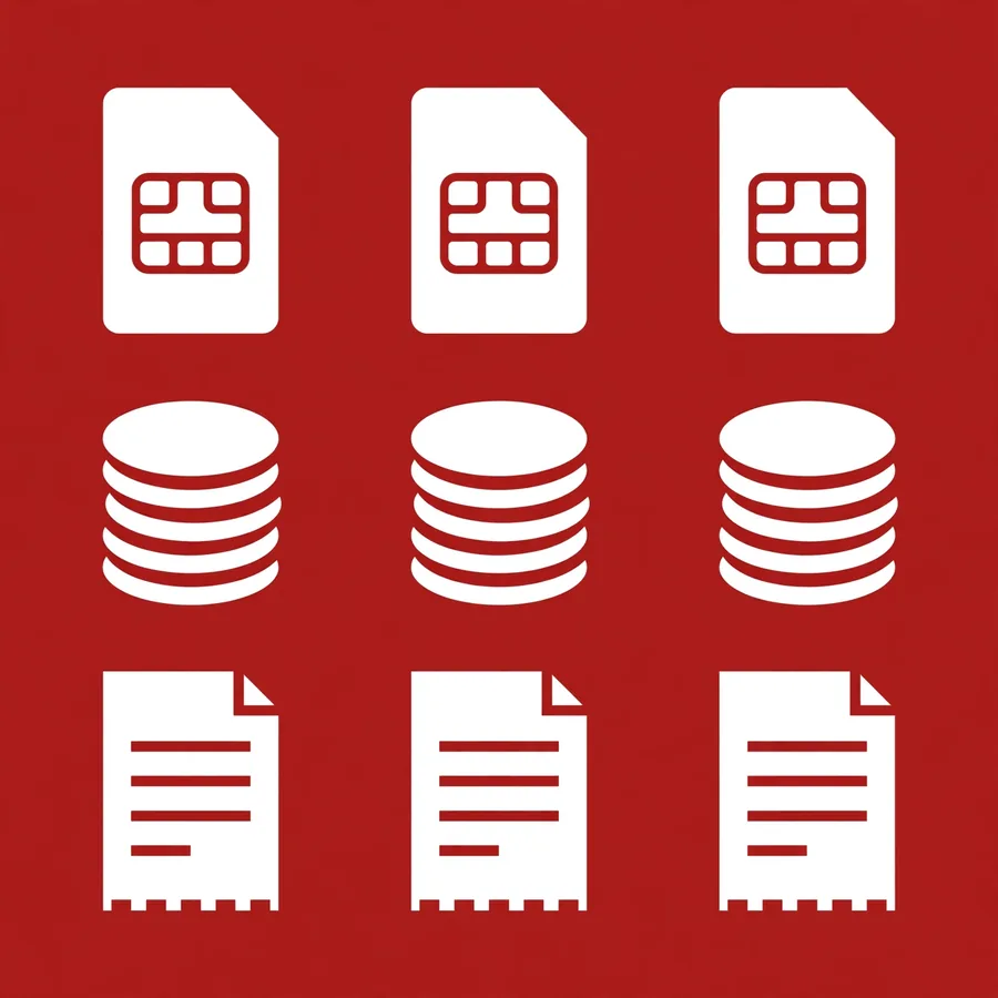 Jazz SIM official fees infographic: replacement, new SIM, conversion