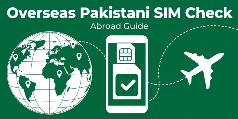 Overseas Pakistani SIM Check - abroad guide 2026