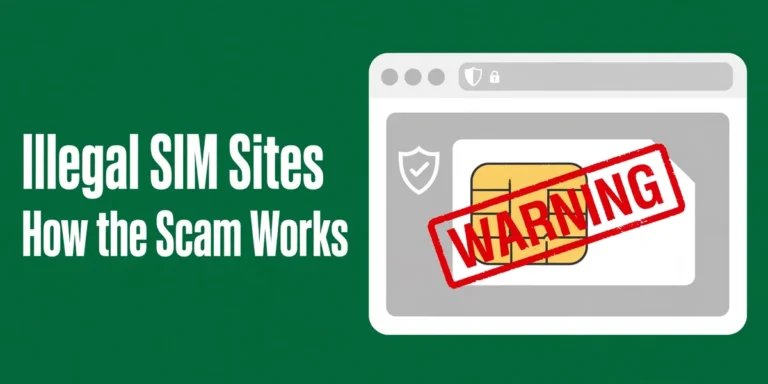 Illegal SIM sites - how the scam works 2026