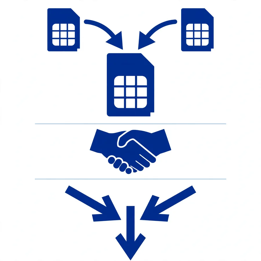 Telenor PTML merger infographic: two brands become one company