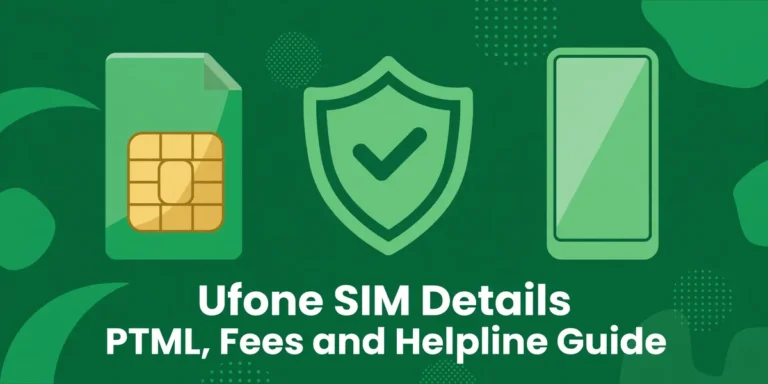 Ufone SIM Details - PTML, fees and helpline guide 2026